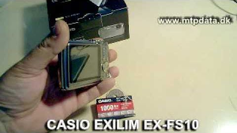 CASIO EXILIM EX-FS10 highspeed digitalkamera