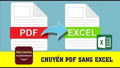 Cách chuyển PDF sang Excel - Thủ thuật ViecLamVui