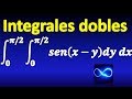 04. Integral doble, con función trigonométrica seno