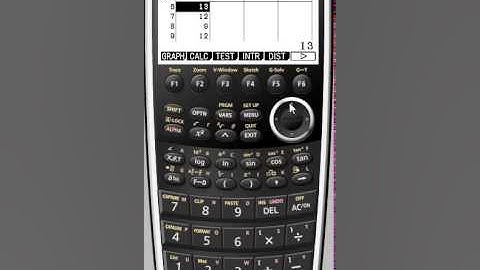 Paired T test from a list using the Casio CG20 or fx9750 graphical calculator