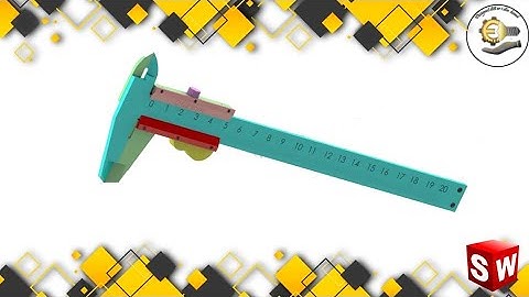 Vernier Caliper Design in Solidworks - Part 1 | 3D Modeling Tutorial in 8K