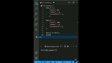 Обновляем значения ключей в словаре #python #programming
