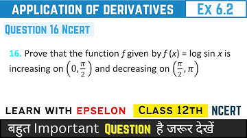 ex 6.2 class 12 maths q16 | ex 6.2 class 12 q16 | class 12 exercise 6.2 question number 16