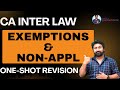 EXEMPTION AND NON-APPLICABILITY TO VARIOUS COMPANIES (MUST LISTEN)