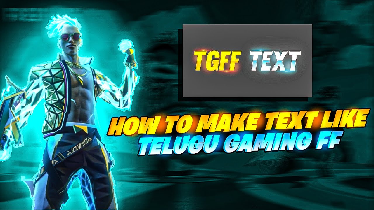 HOW TO MAKE TELUGU GAMING FF THUMBNAIL TEXT | PAVAN GFX.