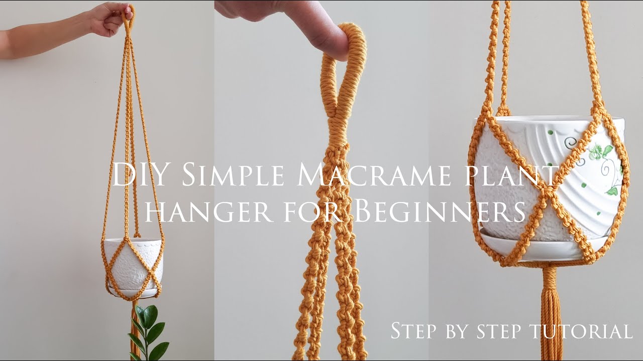 DIY Macrame plant hanger #18 | Simple Macrame Plant Hanger for Beginners