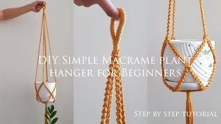 DIY Macrame plant hanger #18 | Simple Macrame Plant Hanger for Beginners