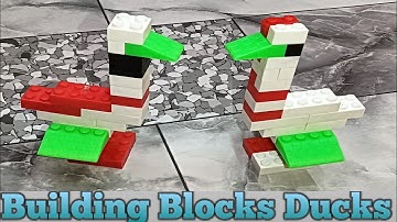 How To Make Ducks With Building Blocks/Duck/Block Game/Toys/Legos/India Blocks Creator/Crafts Block