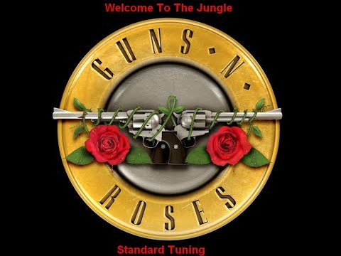 Guns'n Roses - Welcome To The Jungle - Backing Track With Vocals Standard Tuning.