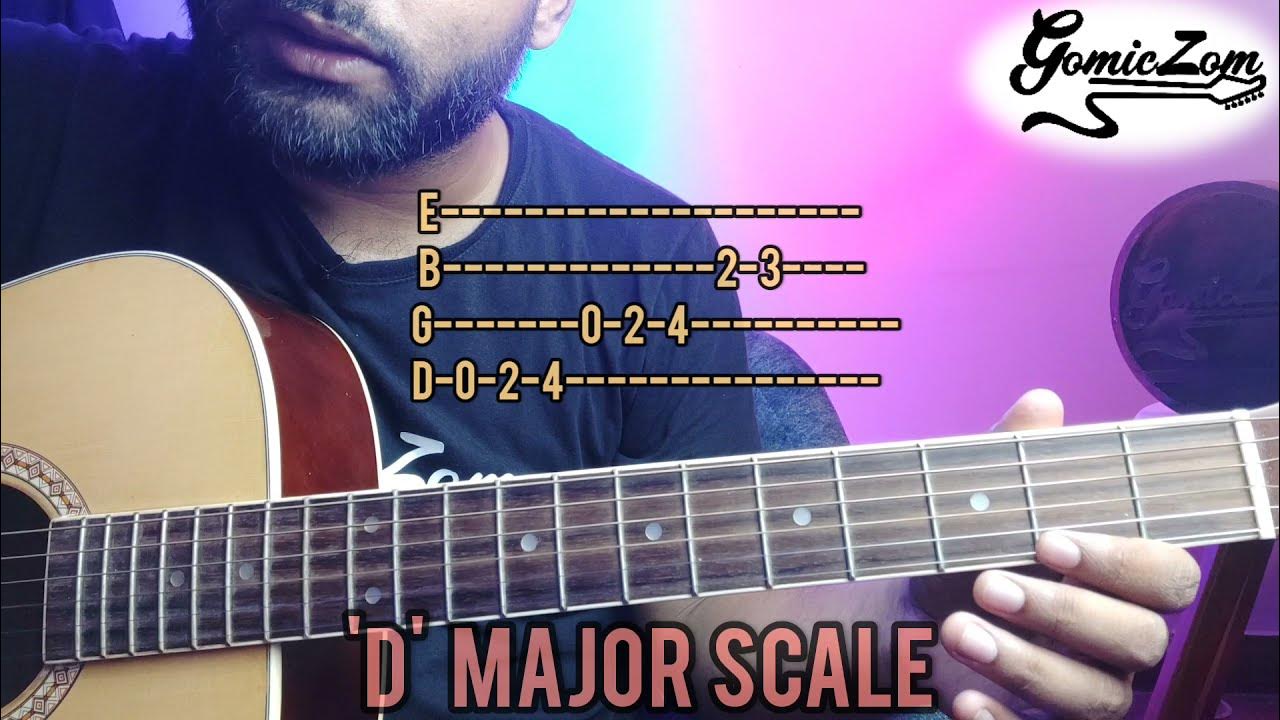 How to Play D Major Scale on Guitar Free Beginner Guitar lessons