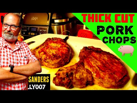 2-thick-pork-chop-|-ninja-pro-grill-foodi-|-grilled-to-perfection