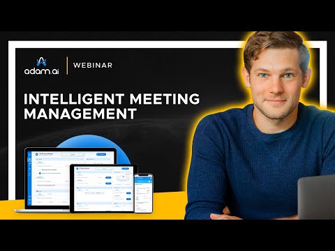 A powerful platform to fully manage meeting content with adam.ai