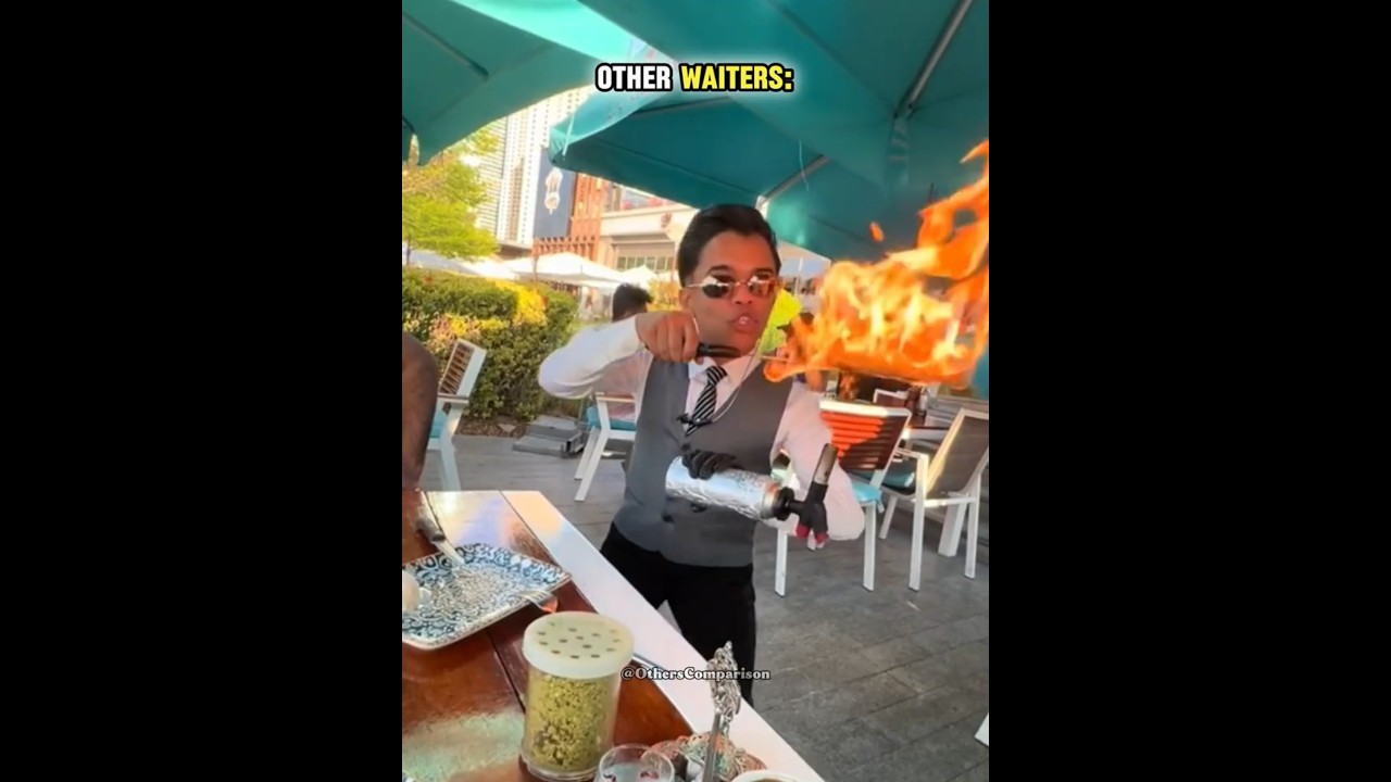 Other Waiters VS Magician Waiter 😮🤯!!