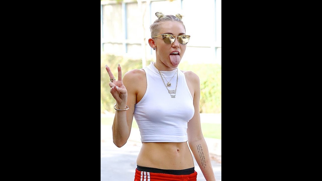 Miley, Cyrus, Braless, No bra, miley cyrus, hot, beautiful, gorgeous, singe...