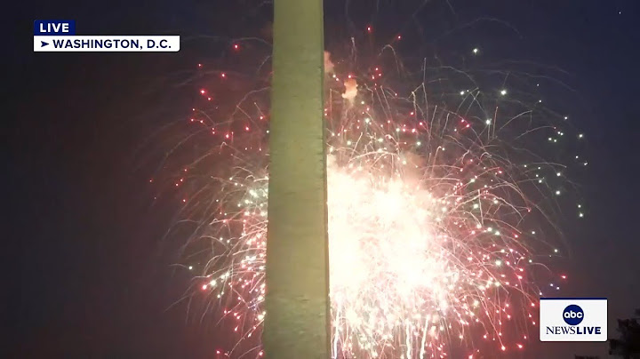 LIVE: July 4th fireworks light up the sky above Washington, D.C.