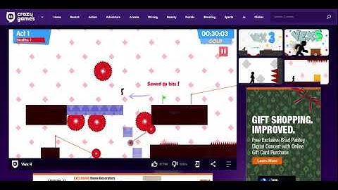 Playing Vex 4 On Crazygames.com (Not sponsored)