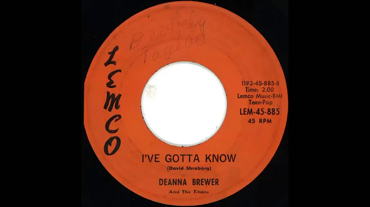 RARE FUNKY NORHTERN SOUL/R&B: Deanna Brewer - Ive ...