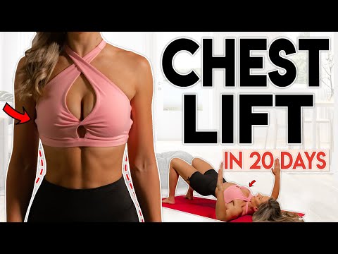 BREAST LIFT in 20 Days (chest lift & shape) | 10 minute Home Workout