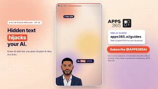 Information Hidden text can hijack your AI: prompt injection explained, and 3 fixes (AI in plain English, Ep 25) News