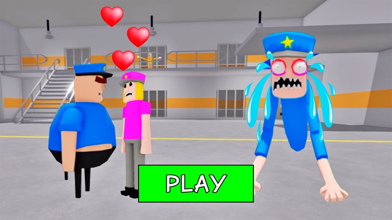 SECRET UPDATE | POLICE COP FALL IN LOVE WITH BABY POLICE GIRL? SCARY OBBY ROBLOX #roblox #obby