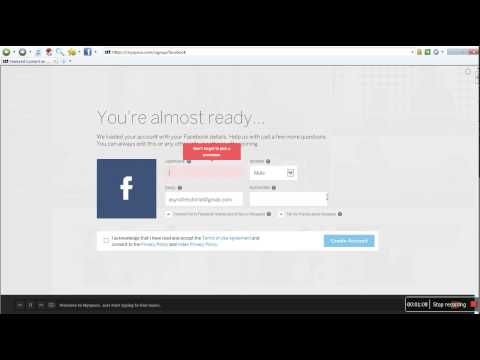 [Tutorial] Como "Como criar Myspace Conta" (Malásia)