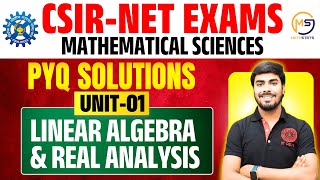 Lec-3: CSIR NET Crash Course | Unit 1: Linear Algebra  | Mathematical science | July 2025 batch