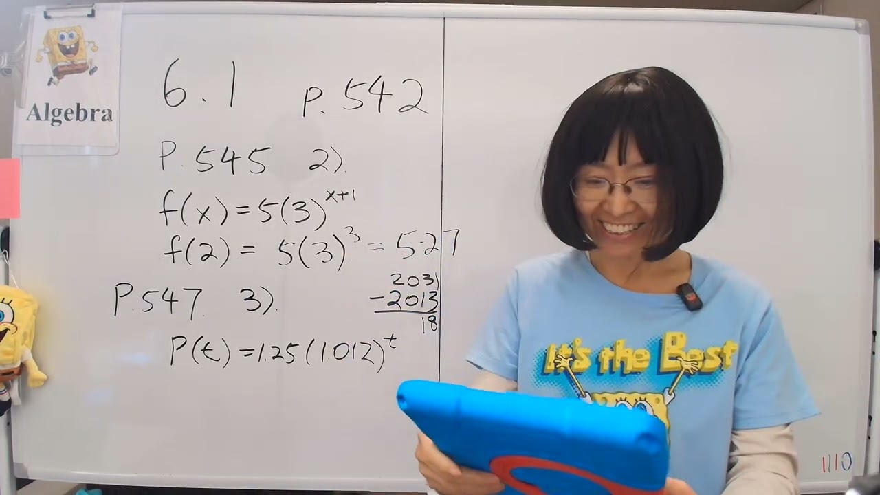 Algebra Chapter 6.1 Part 1 Exponential Functions with free Openstax textbook