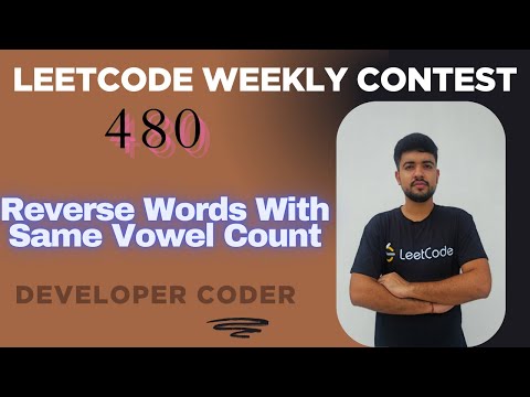 Reverse Words With Same Vowel Count | LeetCode 3775 | Weekly Contest 480 | Java | Developer Coder