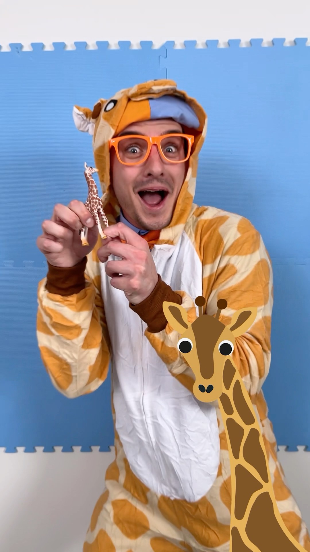 How to be a giraffe?! Blippi's Animal Challenge! #blippi #shorts