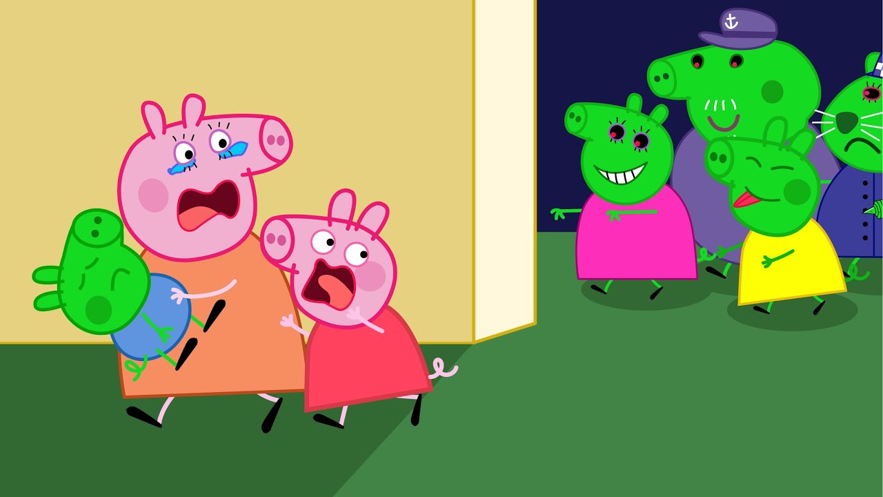 Oh No! Please Help Mummy Pig 🧟‍♀️ Zombies visit Peppa City