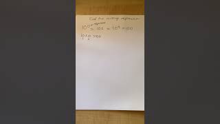 Find the Missing Exponent