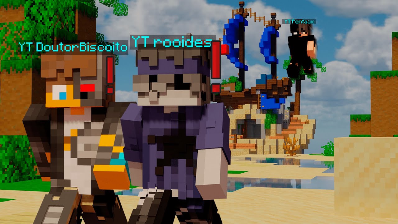 Minecraft BedWars com 8 YOUTUBERS!! (Mush)