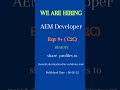 AEM Developer   Remote USA