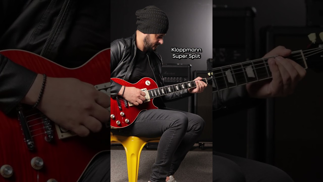 How does the Kloppmann Super Split in humbucker mode sound compared to the vintage-style HB 59?