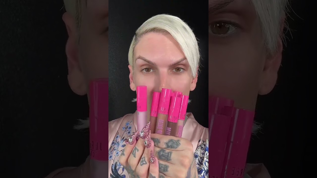 Jeffree Star Swatches Tinted Liquid Lip Balms | Instagram Story