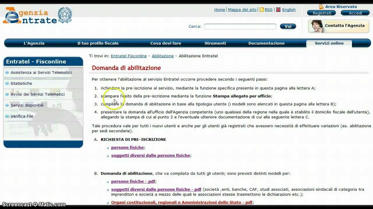 Registrazione dei contratti: come accreditarsi per il servizio Entratel