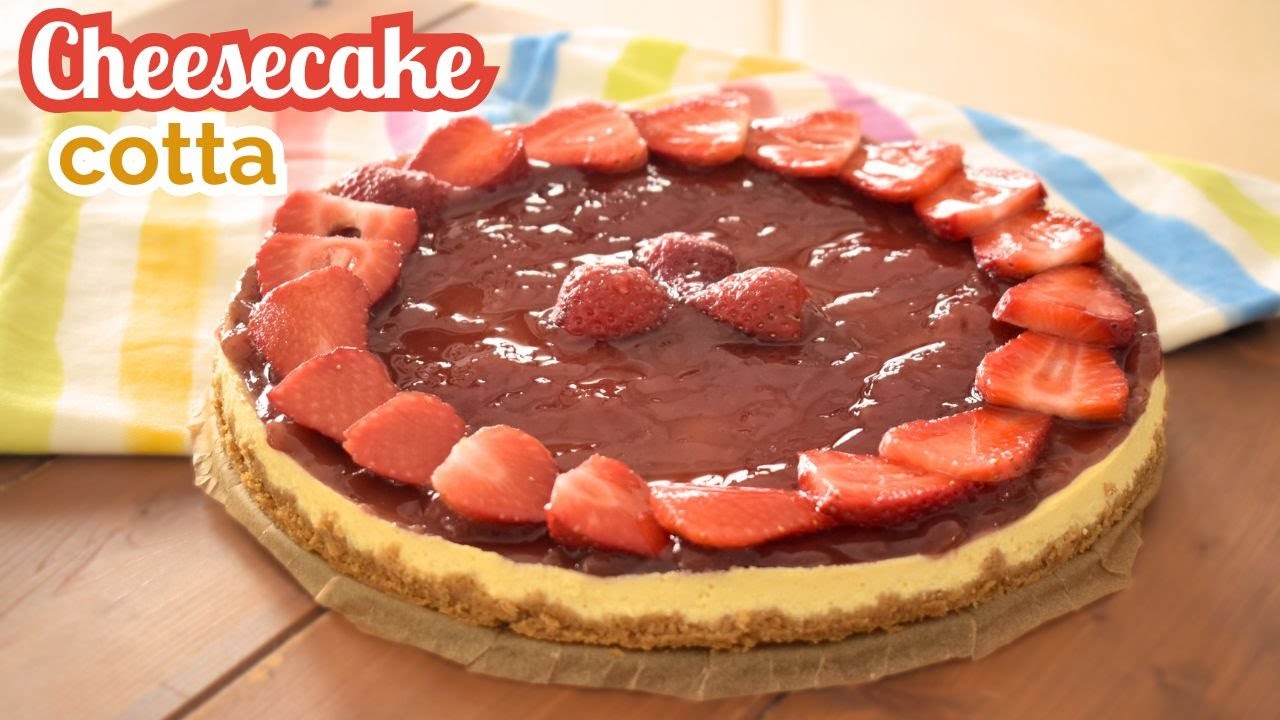 CHEESECAKE COTTA alla ricotta - dolce semplice e veloce
