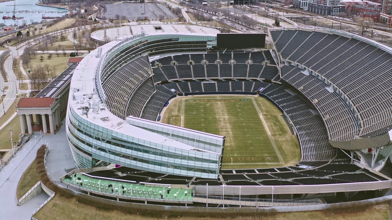Amazing Aerial of Soldier Field YouTube