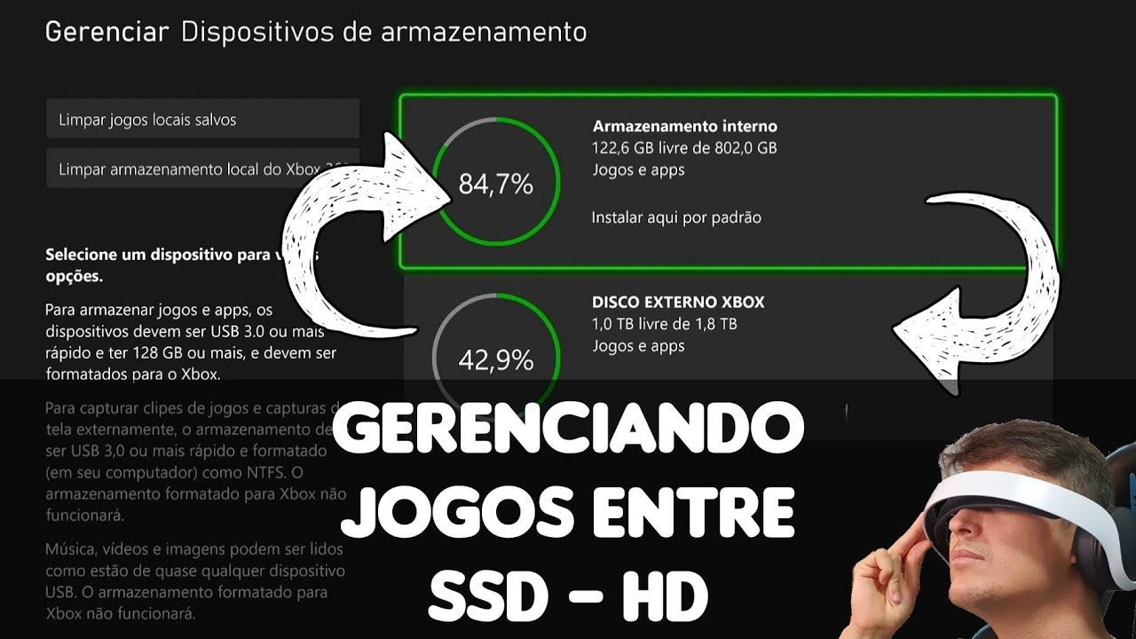 XBOX 360) GUIA - Instalando Jogos No HD (Interno Ou Externo), PDF, Drive  de disco rígido