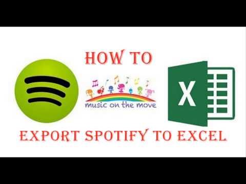 How to Export Spotify Playlists to EXCEL CSV and Text File