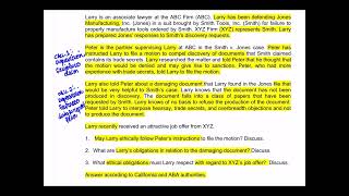 Issue Spot California Professional Responsibility:  When a supervisor's orders cause concern