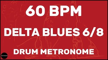 Delta Blues 6/8 | Drum Metronome Loop | 60 BPM