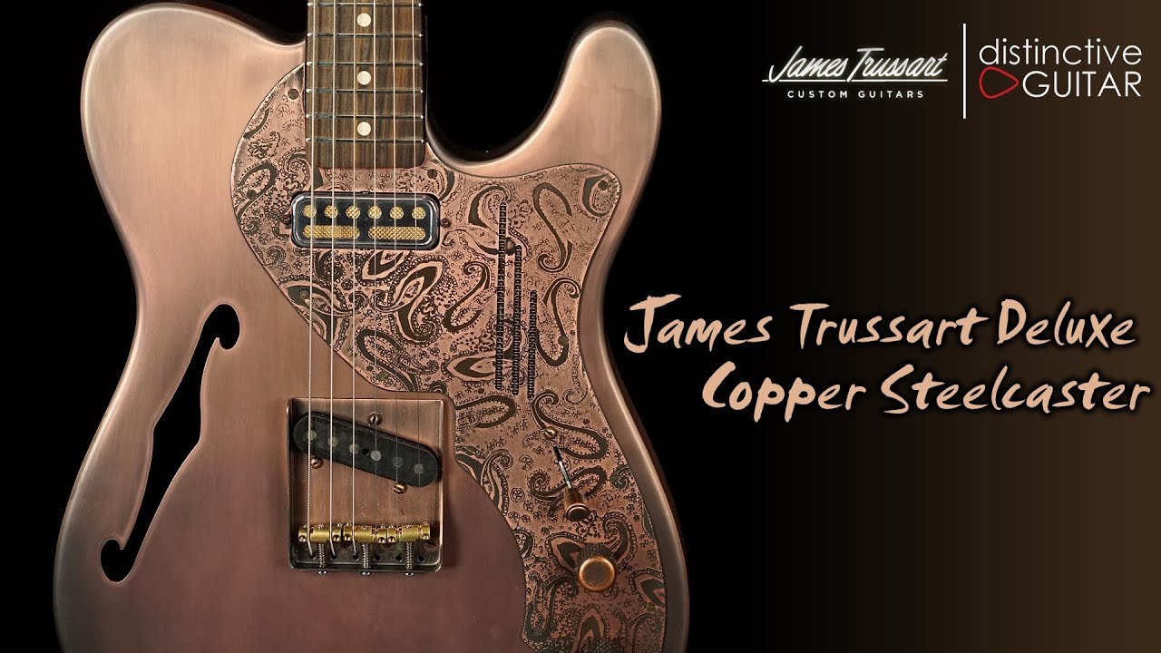 James Trussart Deluxe Steelcaster | Antique Copper w/ Paisley Pickguard
