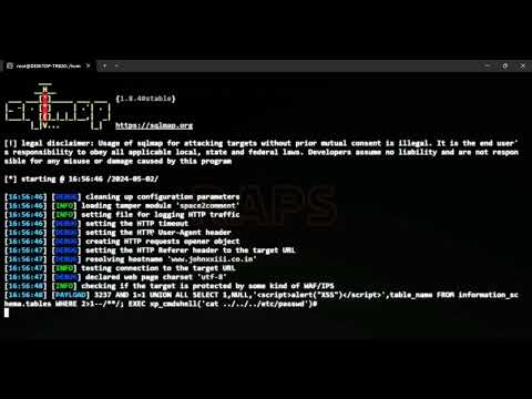 SQLI - Website Database Extraction - Sqlmap | Vulnerable Id Param