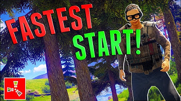 MY FASTEST SOLO START | Rust SOLO Survival #1