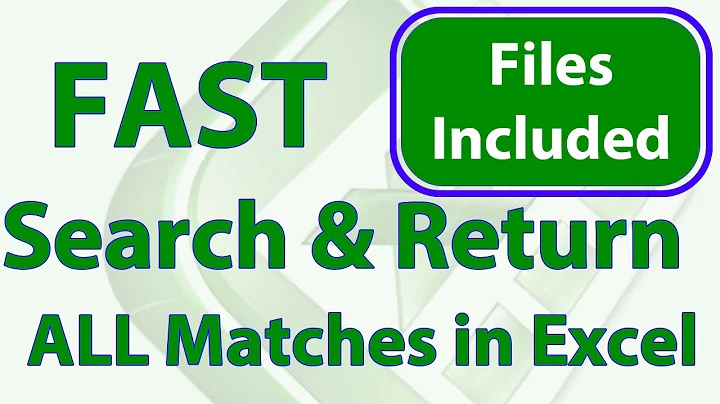 Fast Search Entire Excel Workbook & Return All Results into a Dashboard