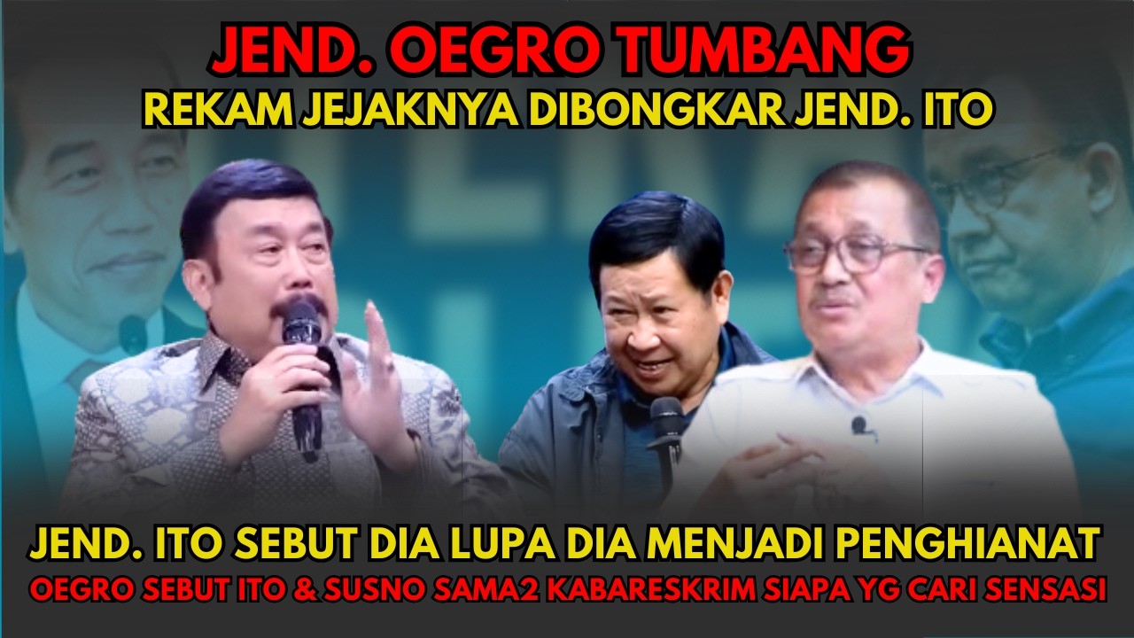 Jenderal Oegroseno Tumbang Rekam Jejak Kelamnya Dibongkar Jenderal Ito