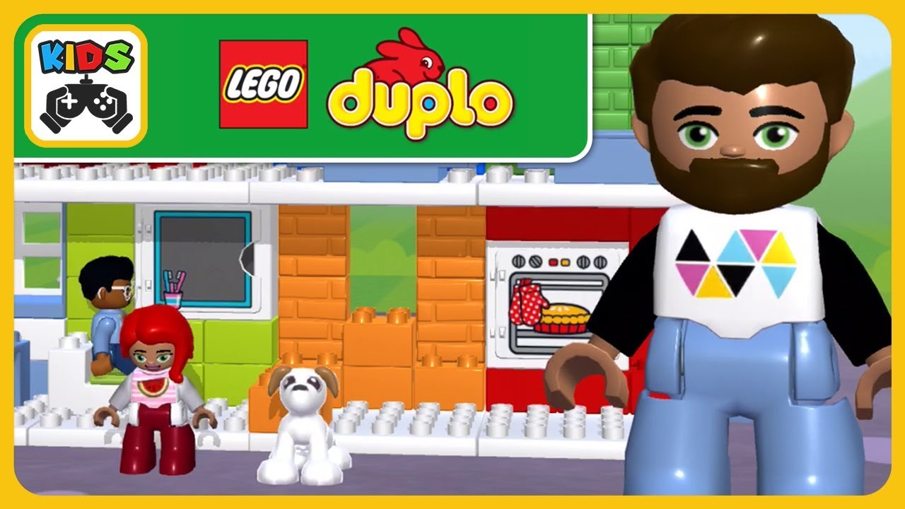 ЛЕГО ДУПЛО Городок * LEGO DUPLO Town * Строим уютные семейные домики * мультик игра для детей