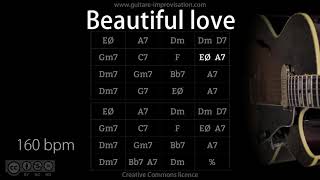 Video thumbnail of "Beautiful Love (Jazz/Swing feel) : Backing Track"