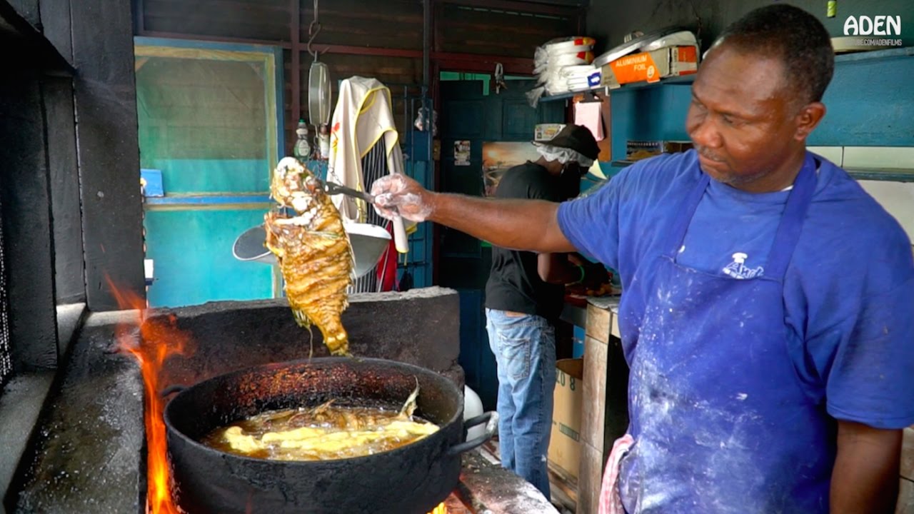 Street Food in Jamaica: Seafood in Kingston - YouTube